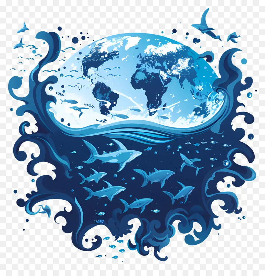 Dünya Okyanus Günü，Dünya PNG