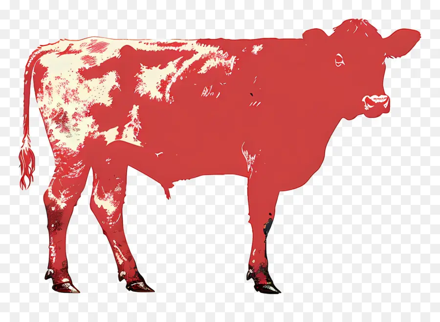 Sığır Eti，Kırmızı İnek PNG