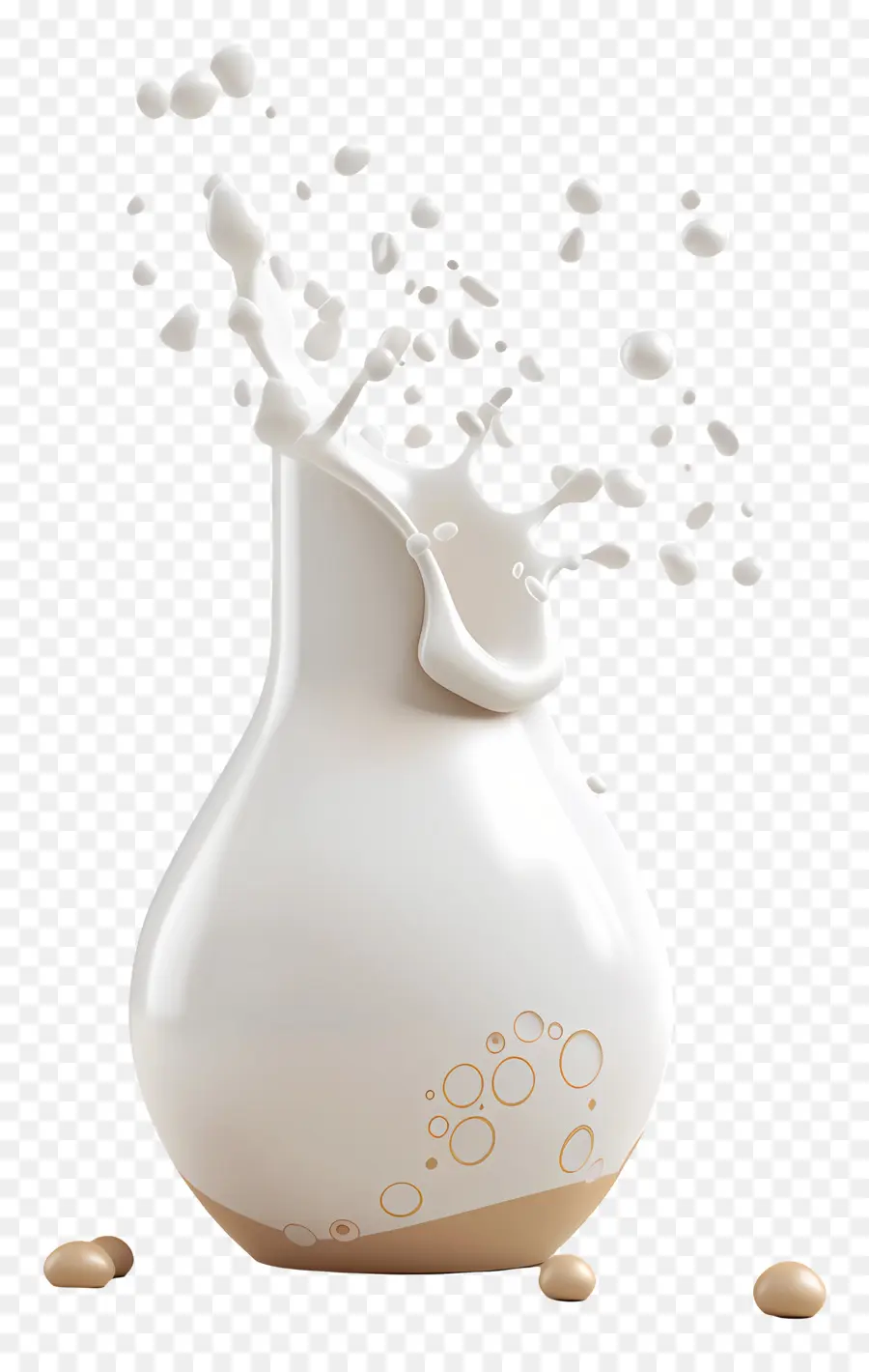 Dünya Süt Günü，Beyaz Vazo PNG