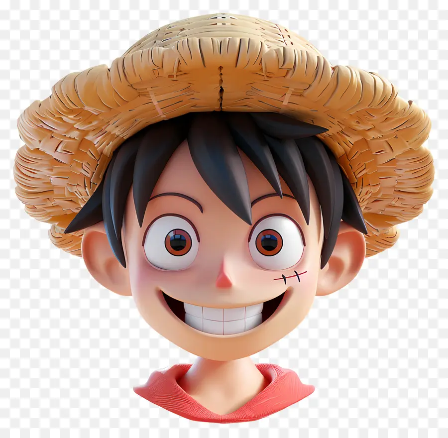 Luffy Yüz，çocuk PNG