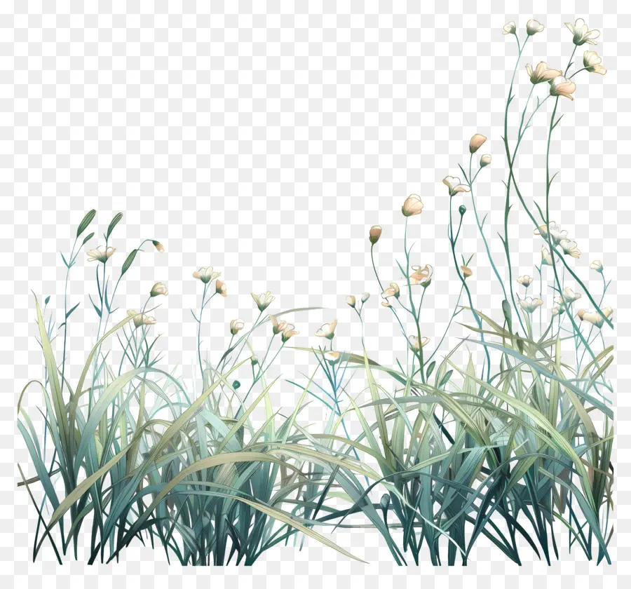 çiçek çimen，Uzun Boylu Ot PNG