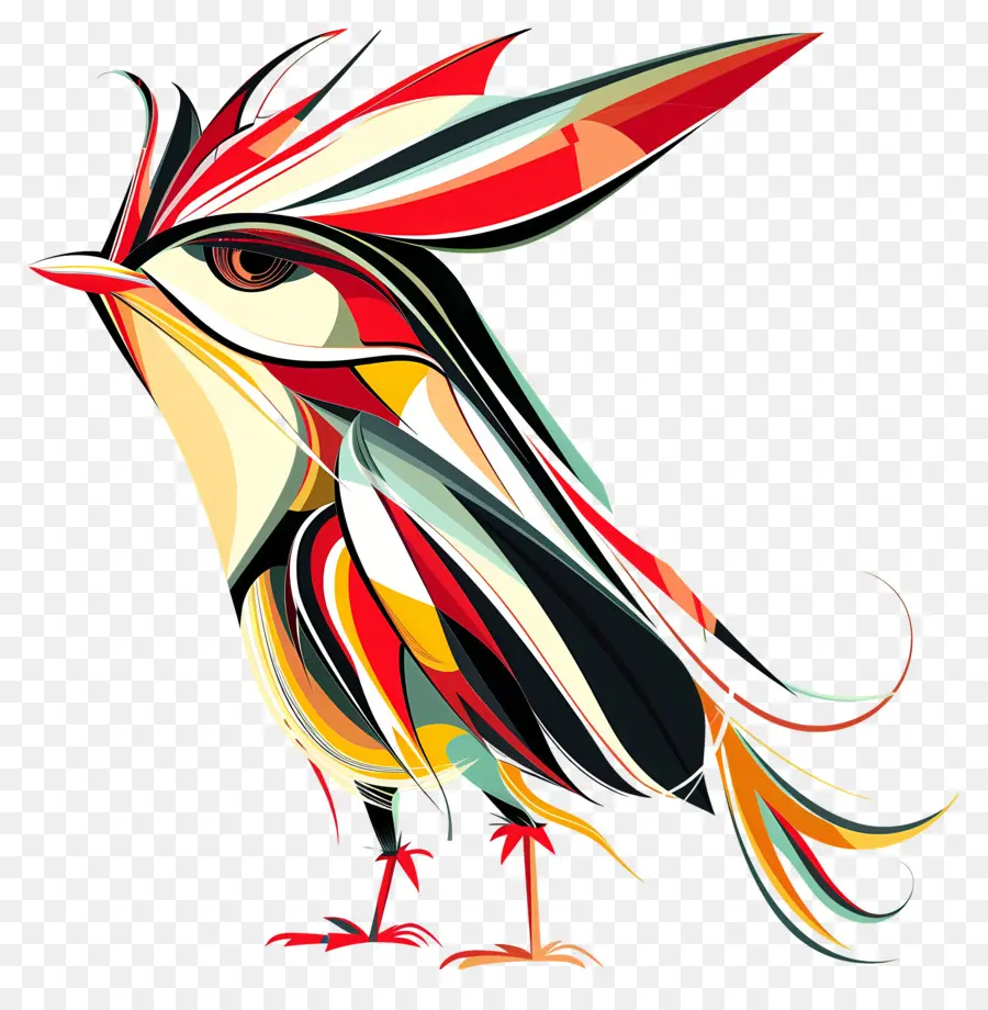 Kuş，Renkli Tüyler PNG