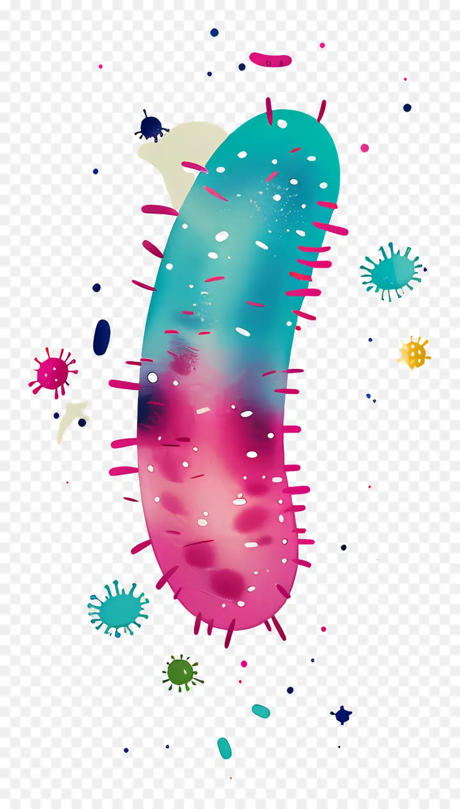 Bakteri，Sevimli Yaratık PNG