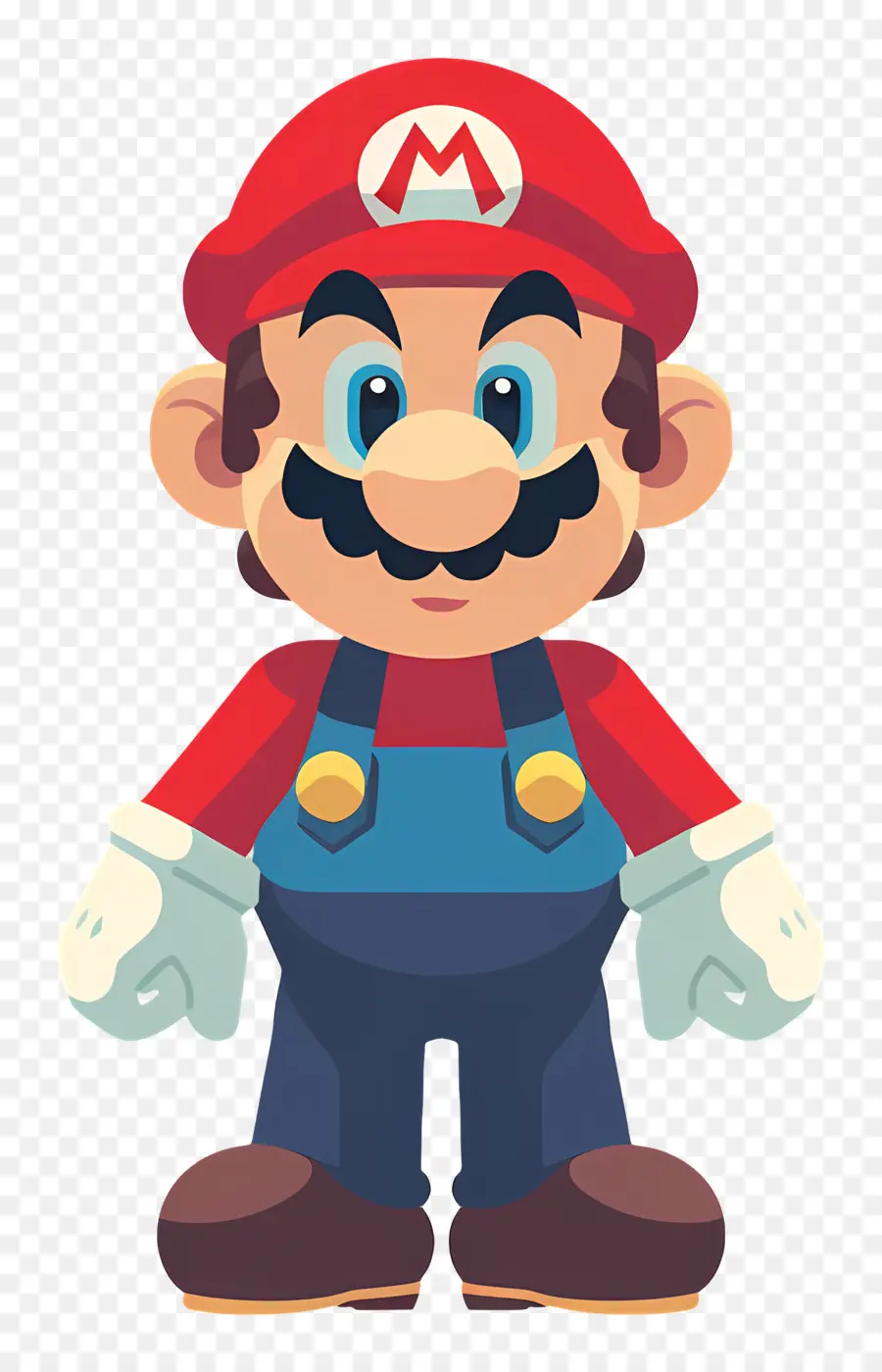 Mario，Kırmızı Ve Mavi Kıyafet PNG