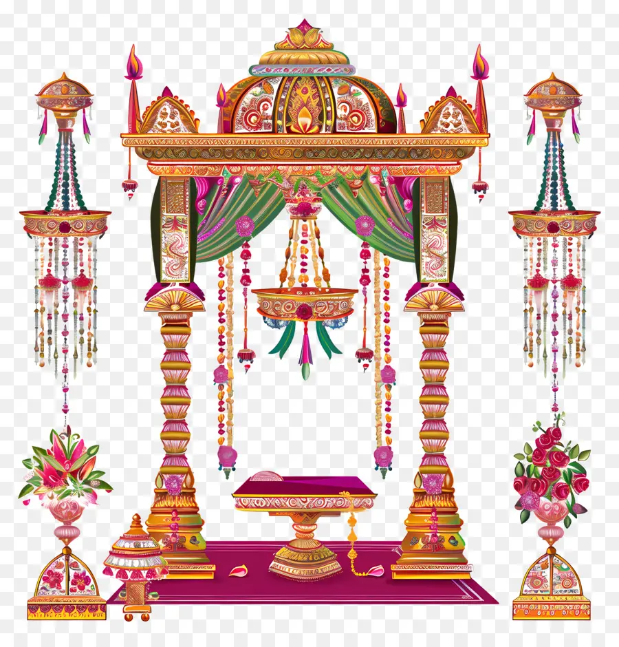 Hindu Düğün，Hint Mimarisi PNG