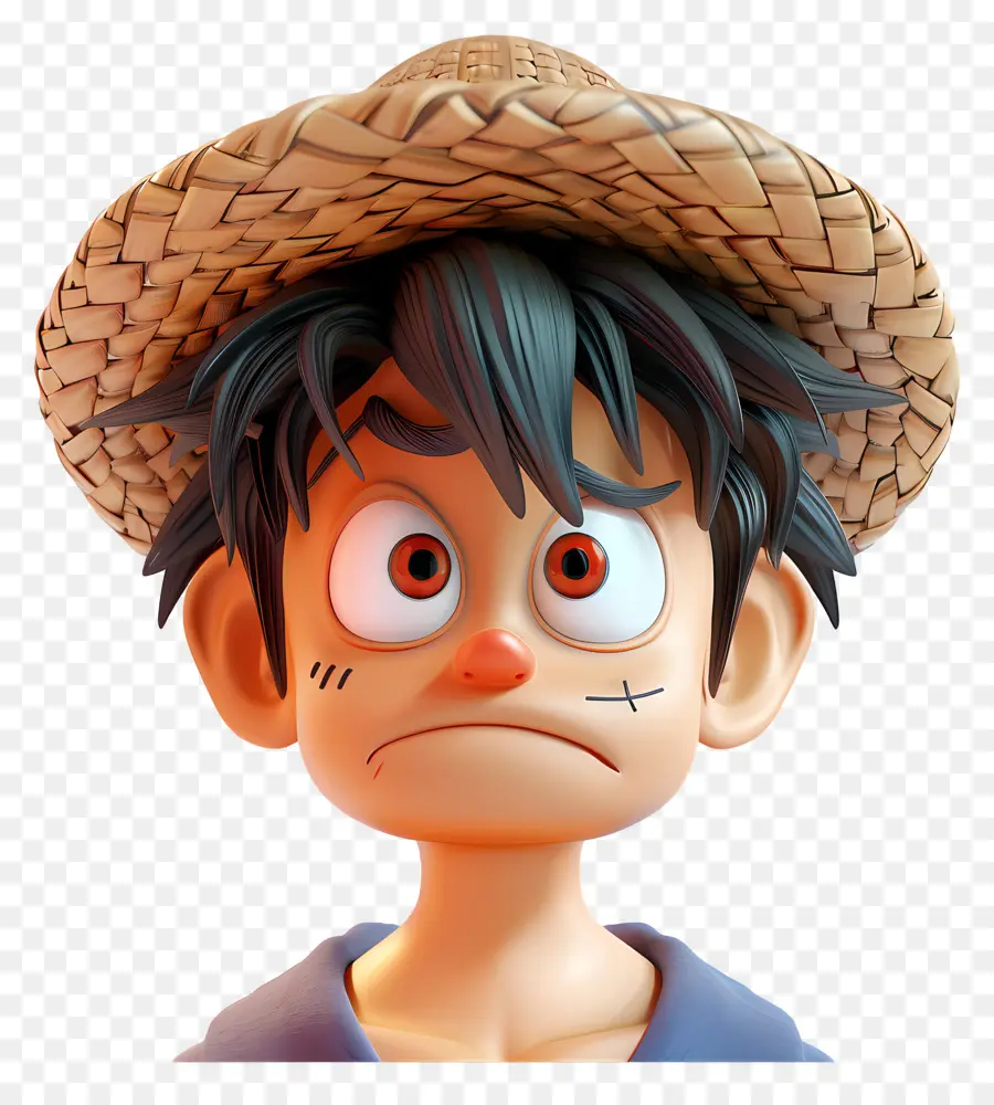 Luffy Yüz，çizgi Film Karakteri PNG