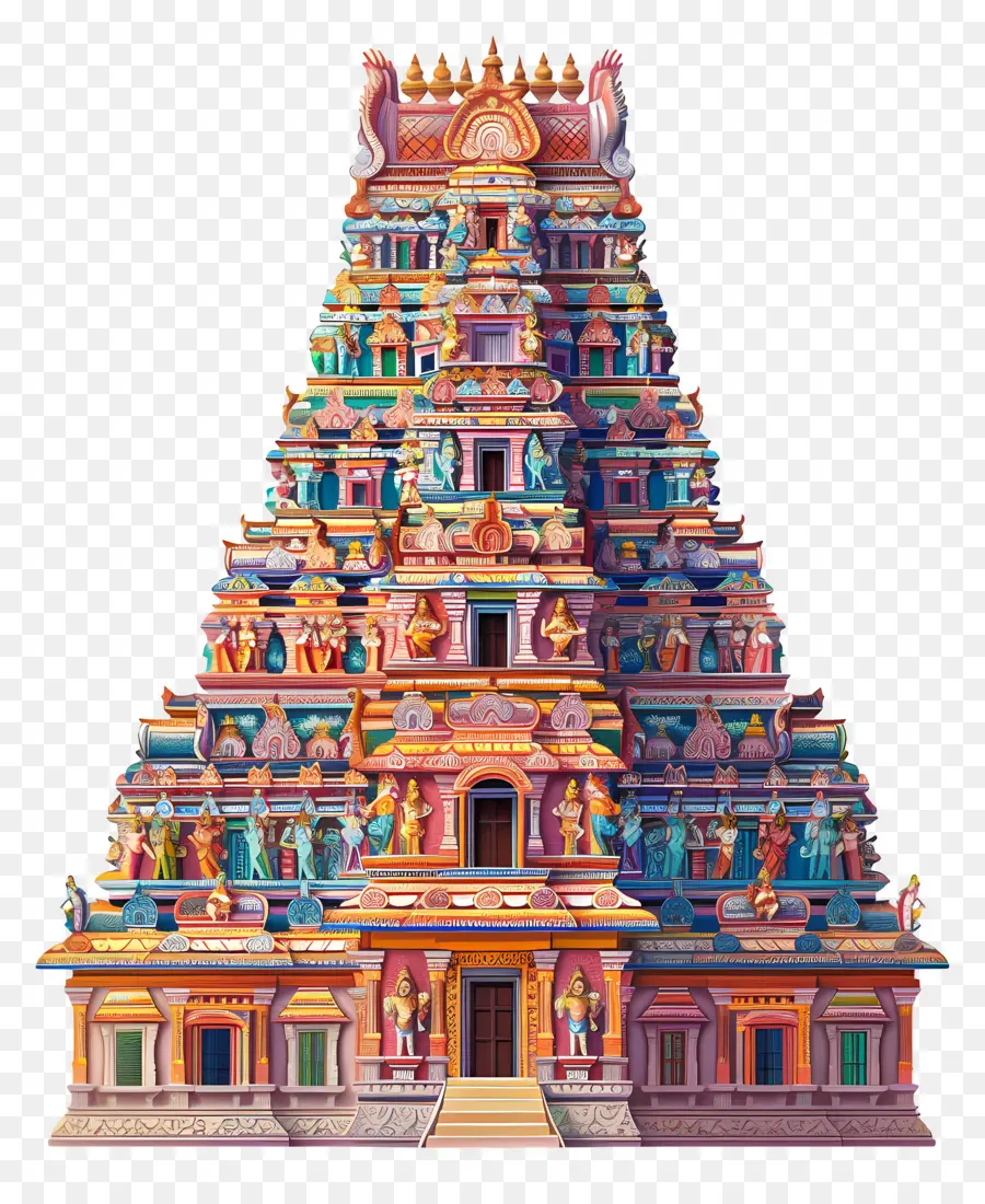 Hindu Tapınağı，Süslü Tapınak PNG