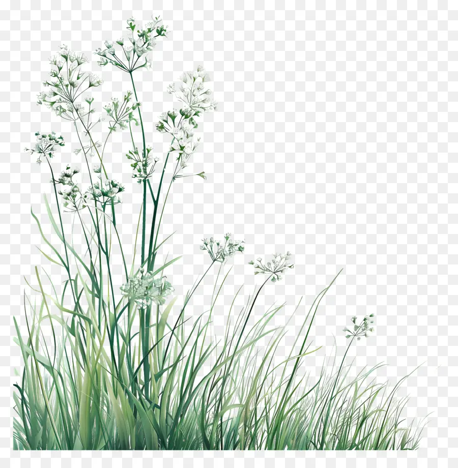 Çiçek Çim，Uzun Boylu Ot PNG