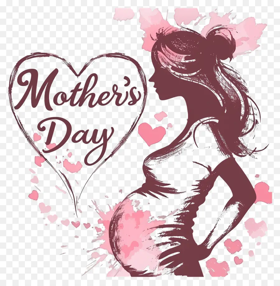 Anneler Günü，Kadın Silüeti PNG