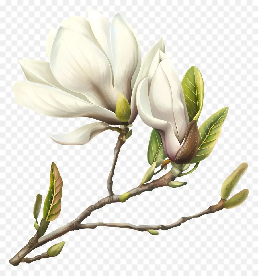 Manolya Tomurcuğu，Manolya çiçekler PNG