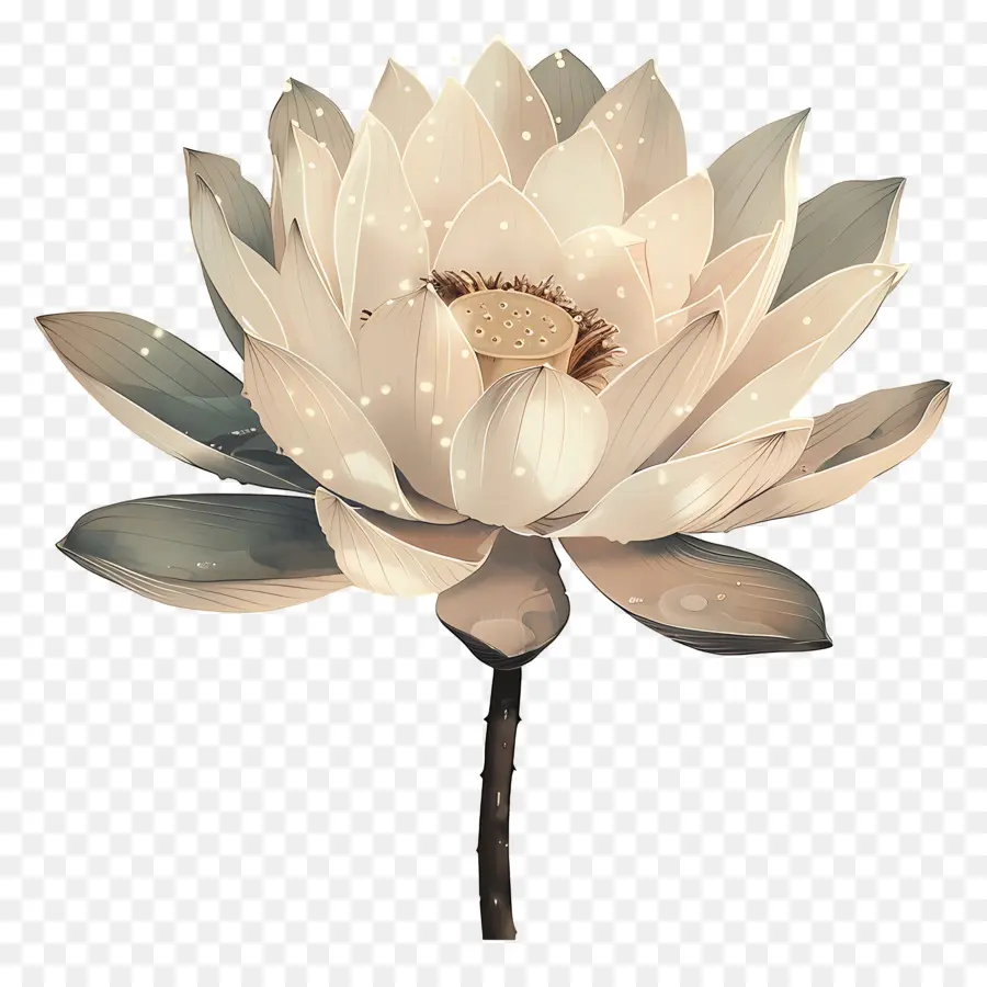 Lotus çiçeği，Beyaz Lotus çiçeği PNG