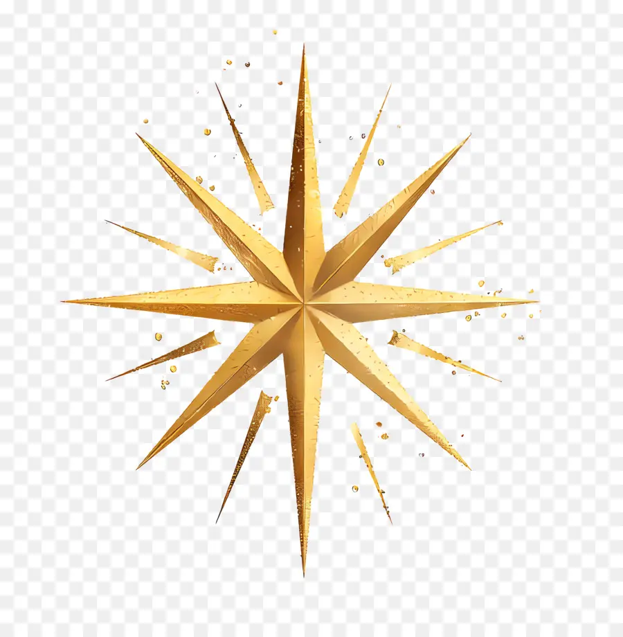 Altın Yıldız，Altın Starburst Logosu PNG