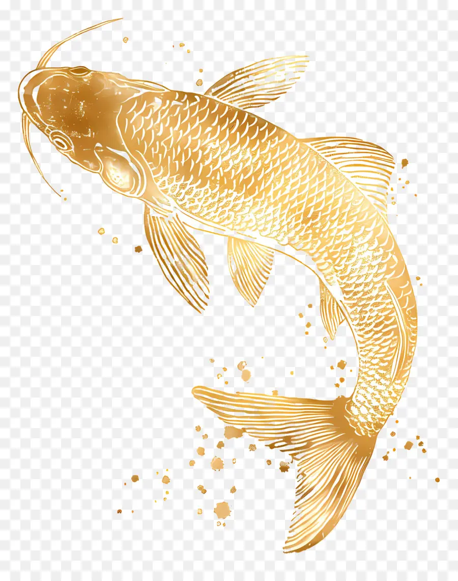 Turna Balığı，Altın Koi Balık PNG