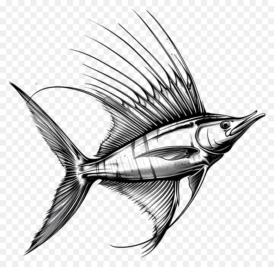 Yelken Balık，Sailfish PNG