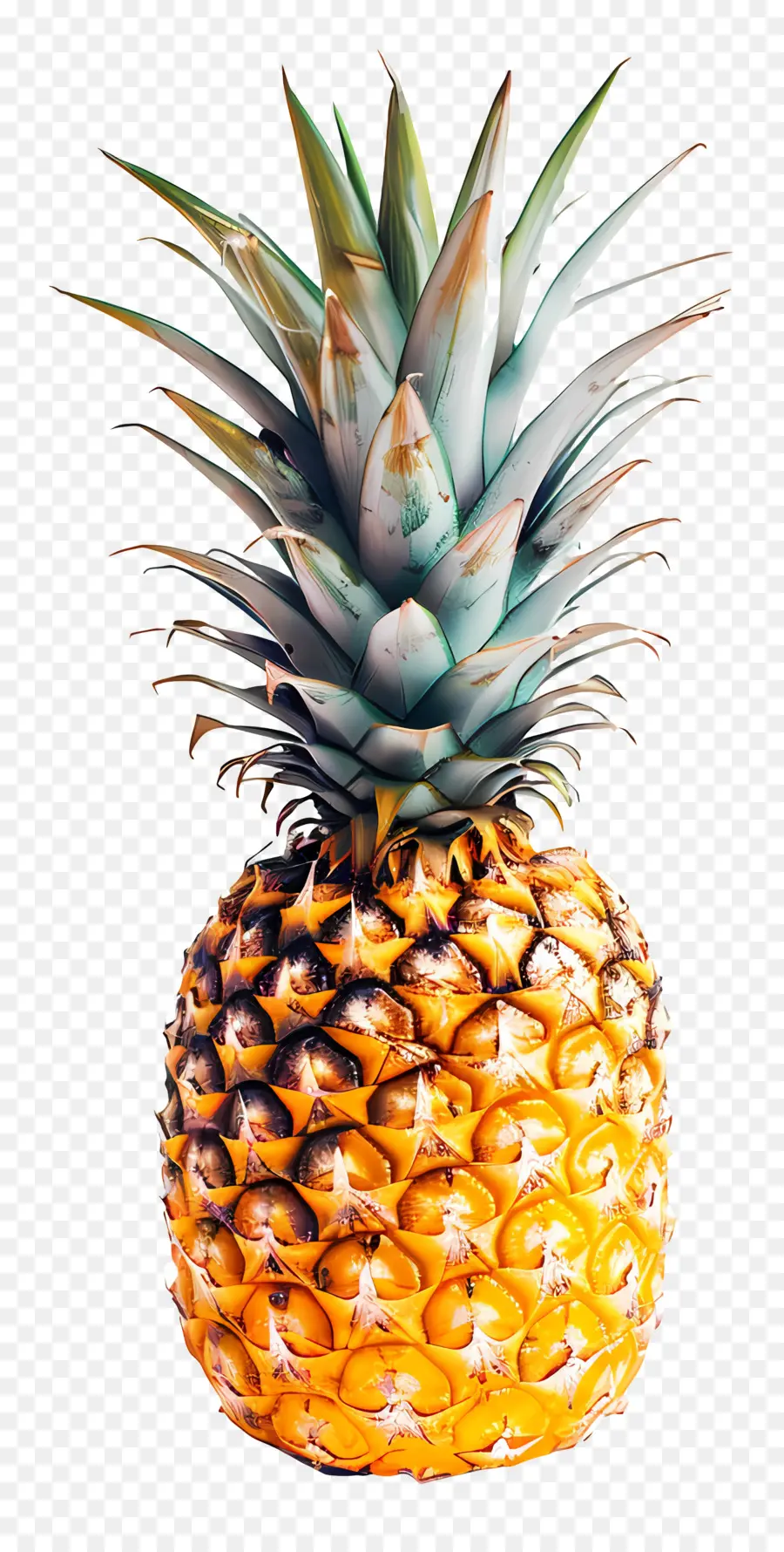 Ananas，Altın PNG