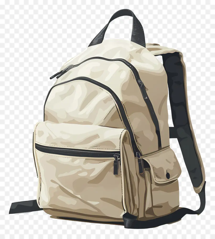 Okul çantası，Bej Sırt çantası PNG