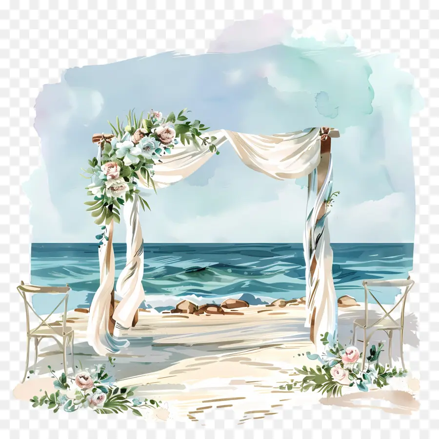 Plaj Düğün，Okyanus Töreni PNG