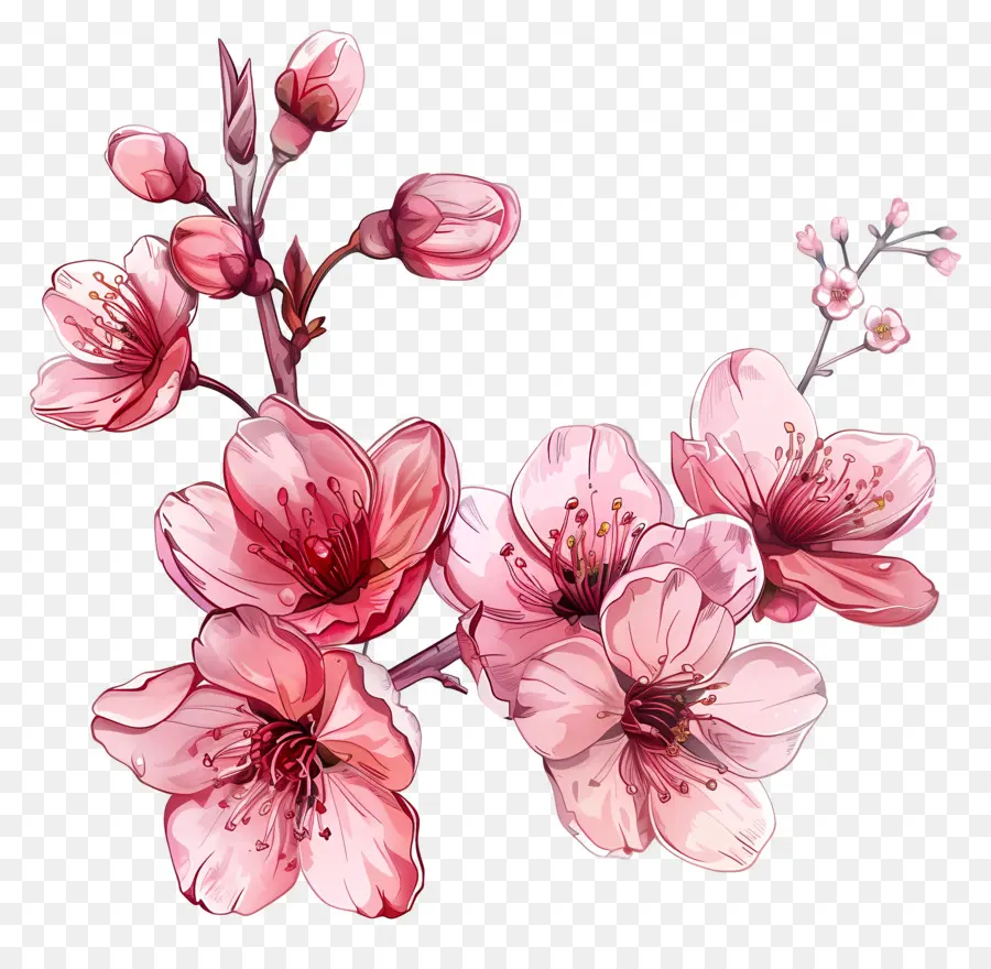 Sakura çiçekler，Kiraz çiçekleri PNG