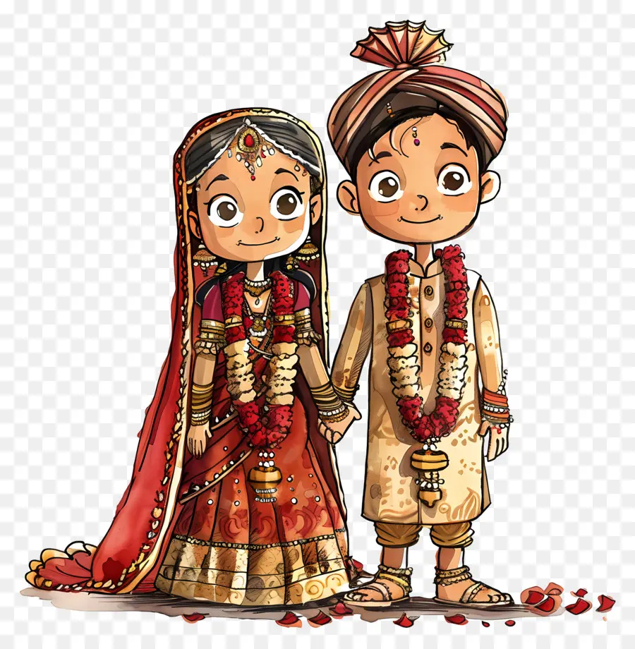Hindu Düğün，Hint Düğün Kıyafetleri PNG