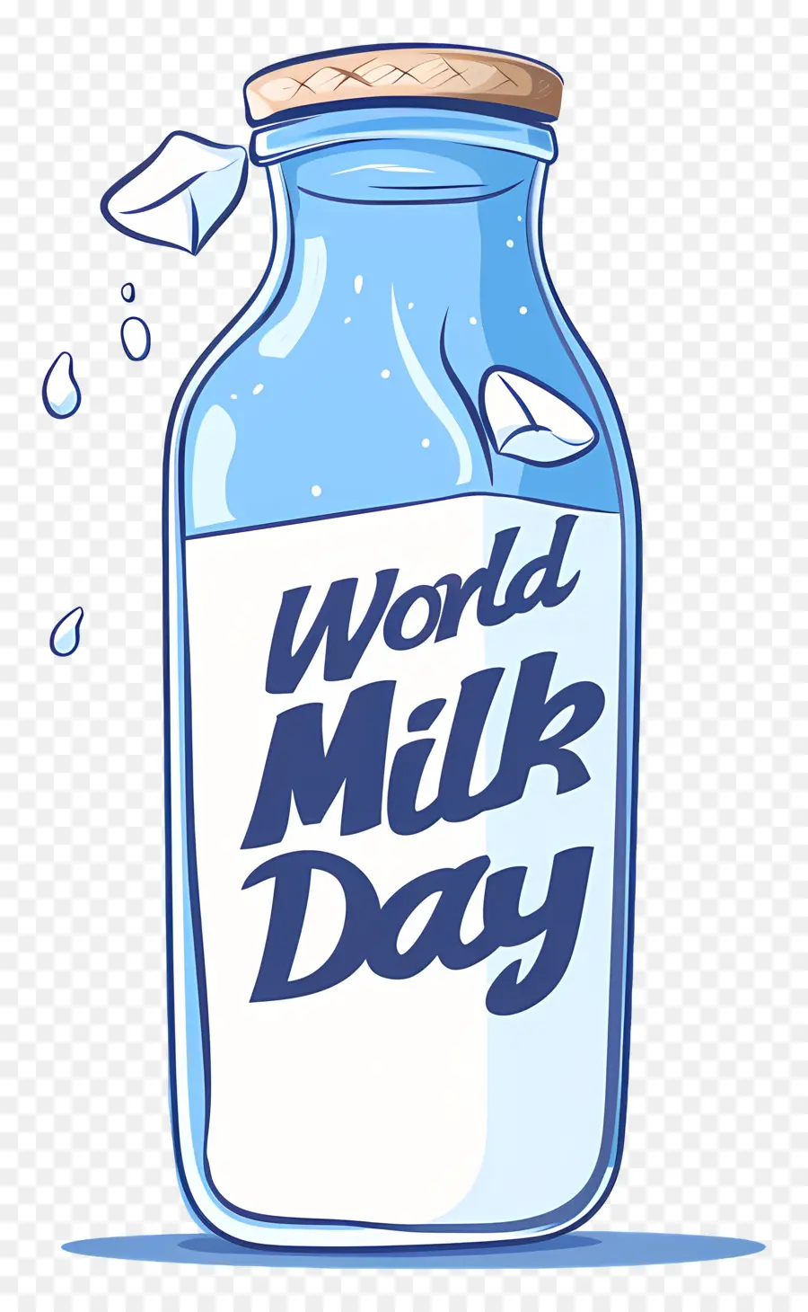Dünya Süt Günü，Kırık şişe PNG
