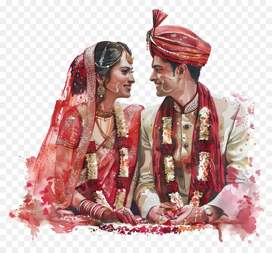 Hindu Düğün，Geleneksel Hint Düğünü PNG