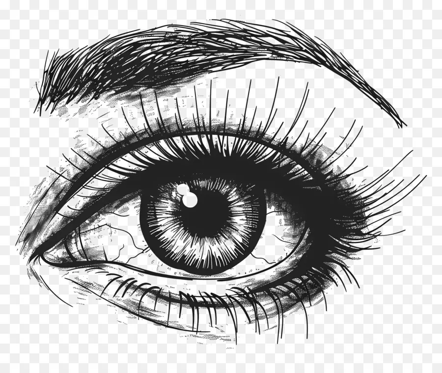 Açık Göz，Göz Anatomisi PNG