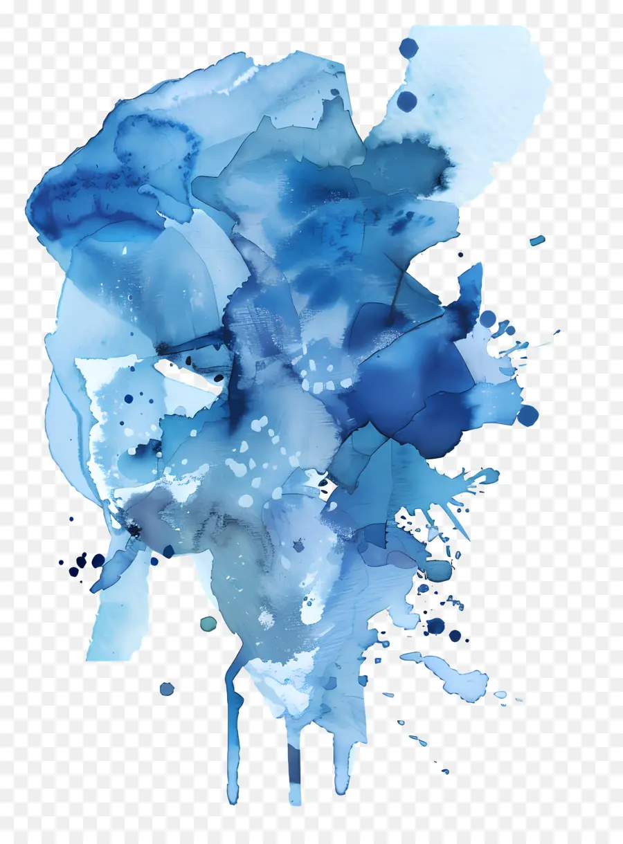 Mavi Suluboya Sıçrama，Mavi Kuğu PNG