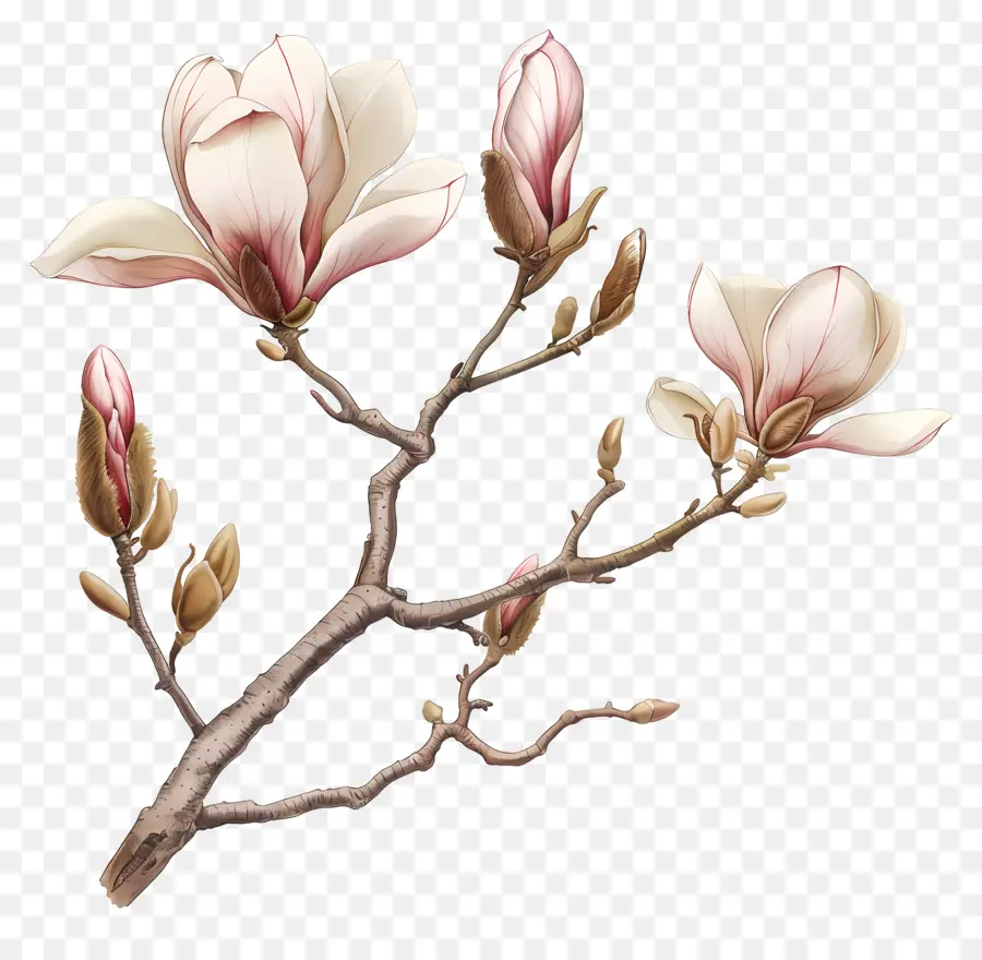 Manolya çiçekler，Çiçek Ağacı PNG