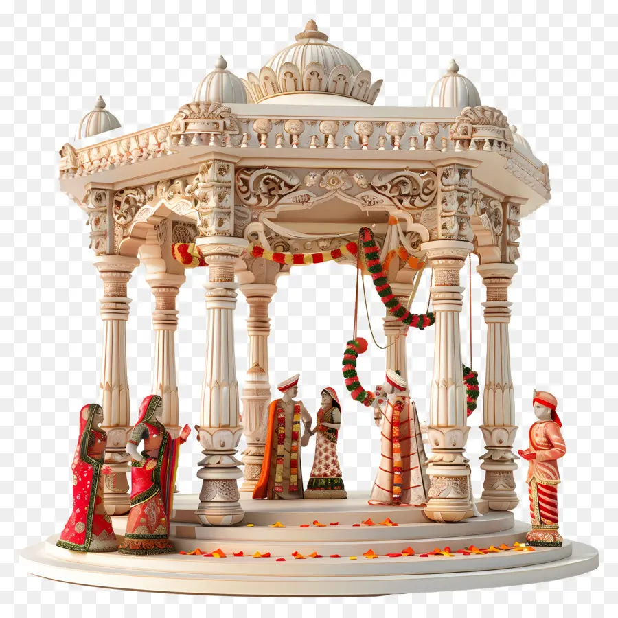 Hindu Düğün，Mermer Heykel PNG