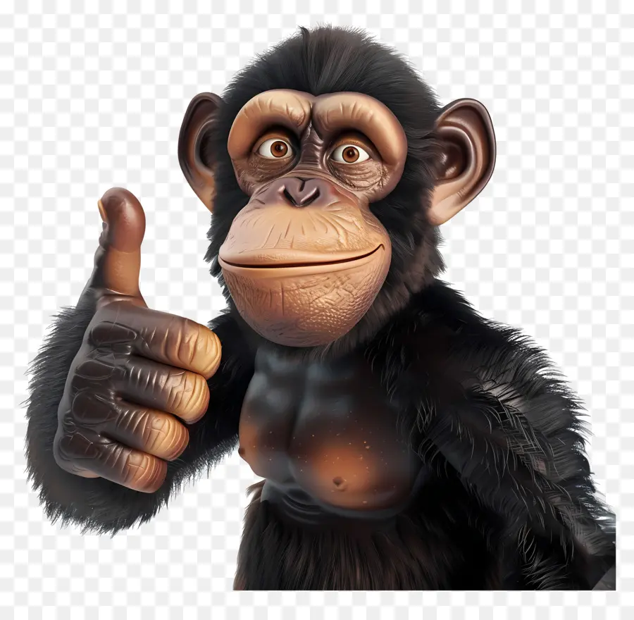 Başparmak Kadar，şempanze PNG
