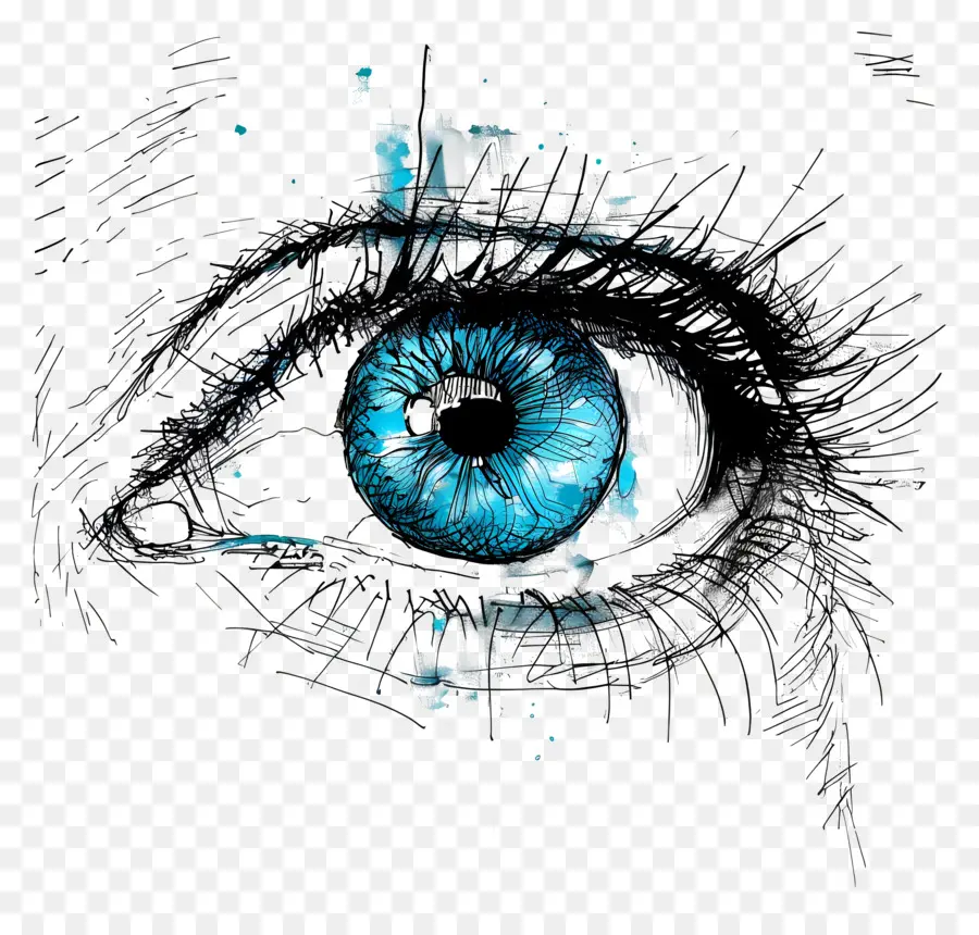 Açık Göz，Mavi Gözler PNG