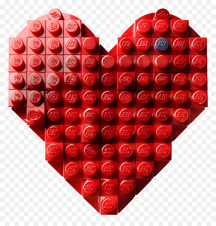 Kırmızı Kalp，Lego PNG