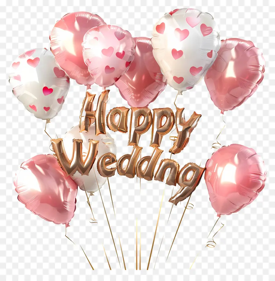 Mutlu Düğün，Balonlar PNG