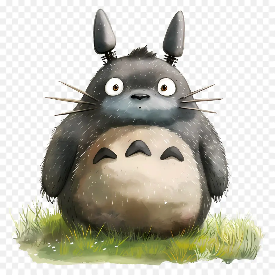 Totoro，Karikatür Yaratık PNG