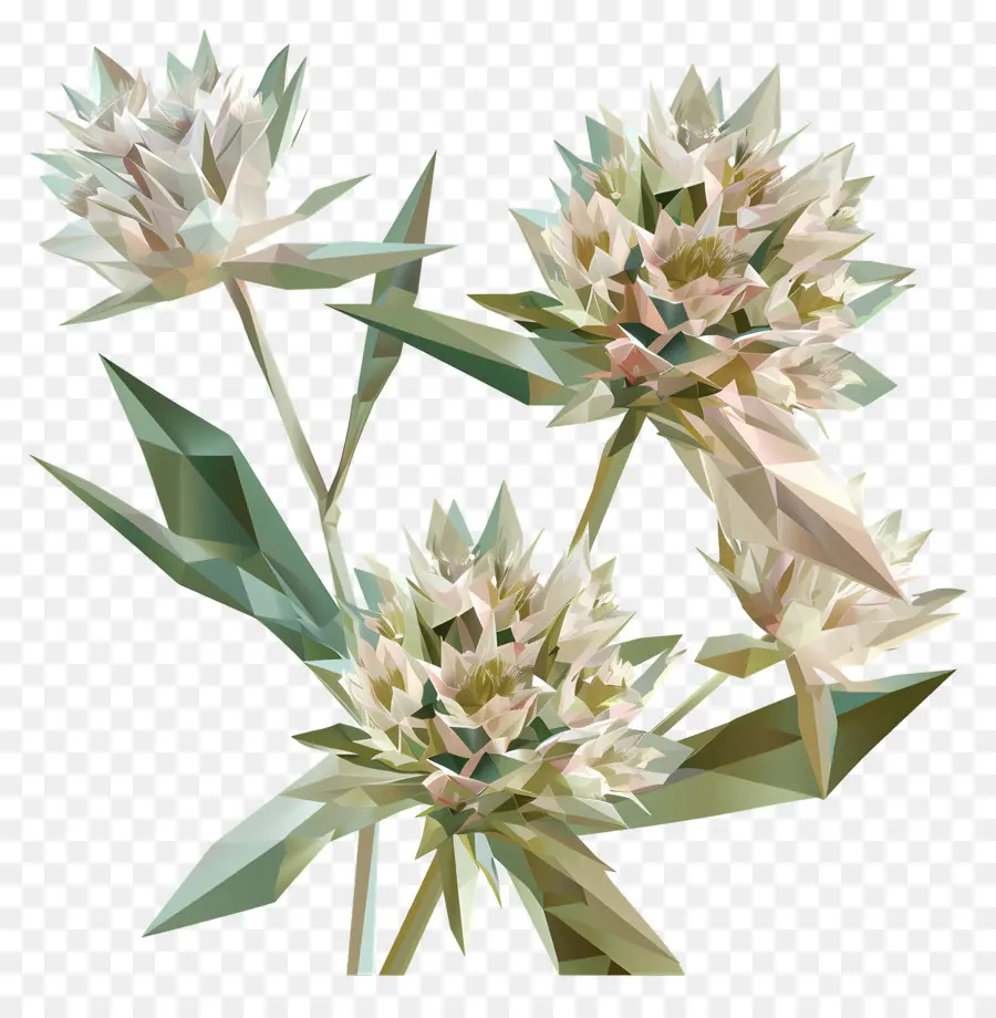 Dijital çiçek，Soyut çiçek PNG