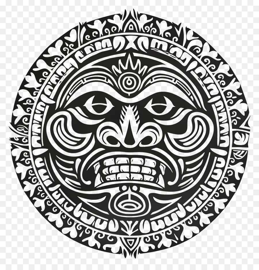 Tribal Dövmeleri，Hawaii Güneş Tasarımı PNG