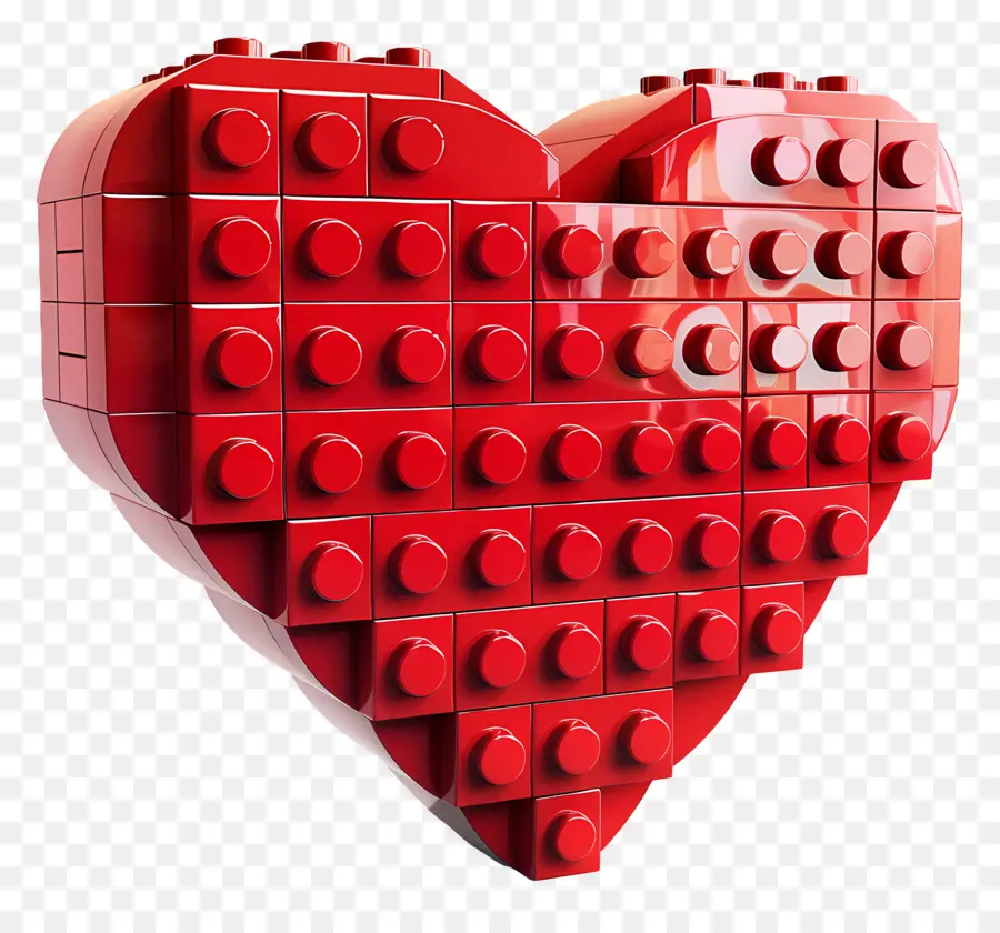 Kırmızı Kalp，Lego Kalp PNG