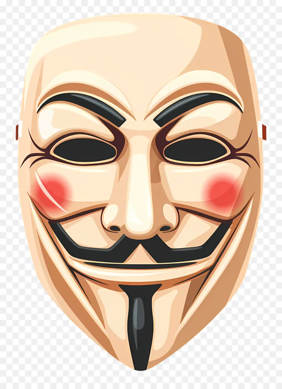 Anonim，Fawkes Maskesi PNG
