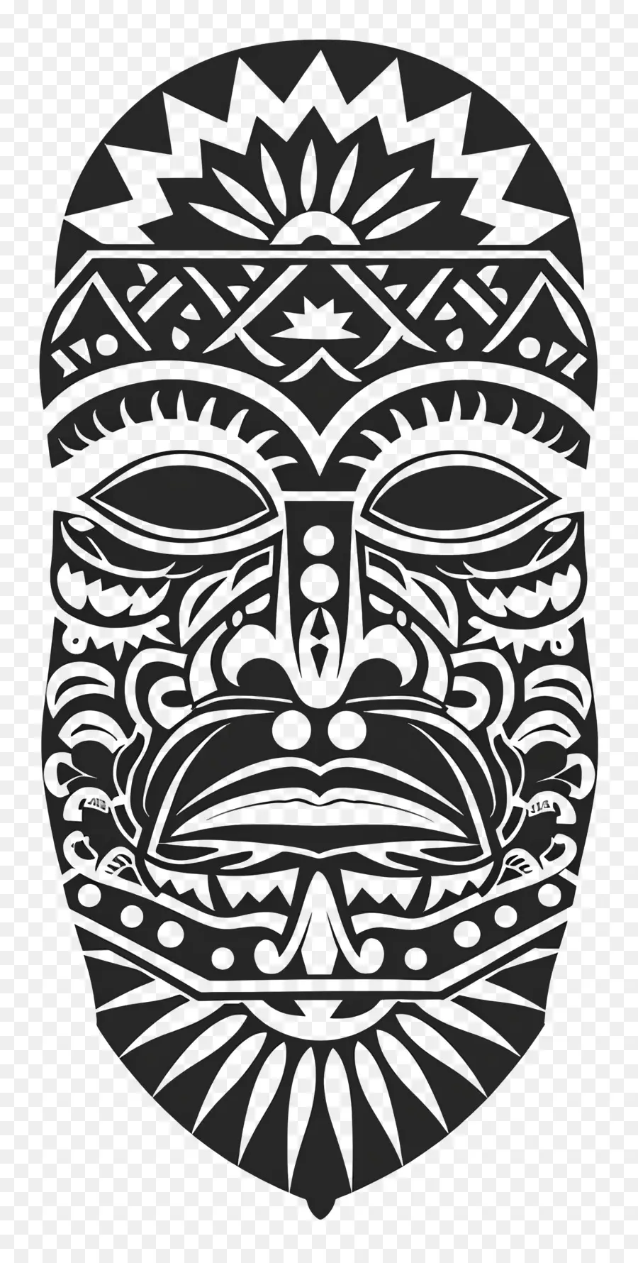 Tribal Dövmeleri，Maske PNG