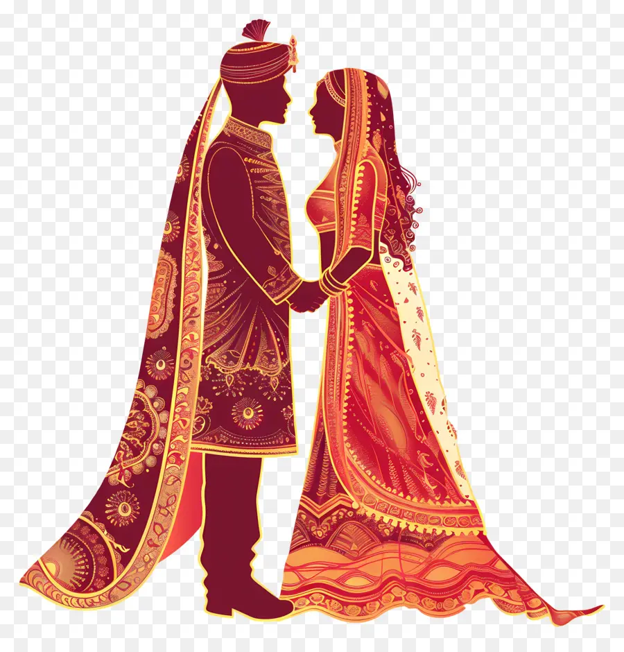 Hint Düğünü，Hint Düğün Kıyafetleri PNG