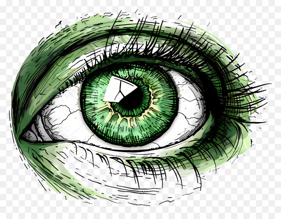 Açık Göz，Yeşil Göz PNG