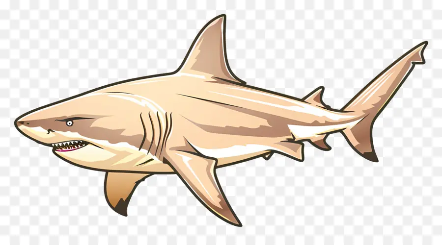 Boğa Köpekbalığı，Karikatür Köpekbalığı PNG