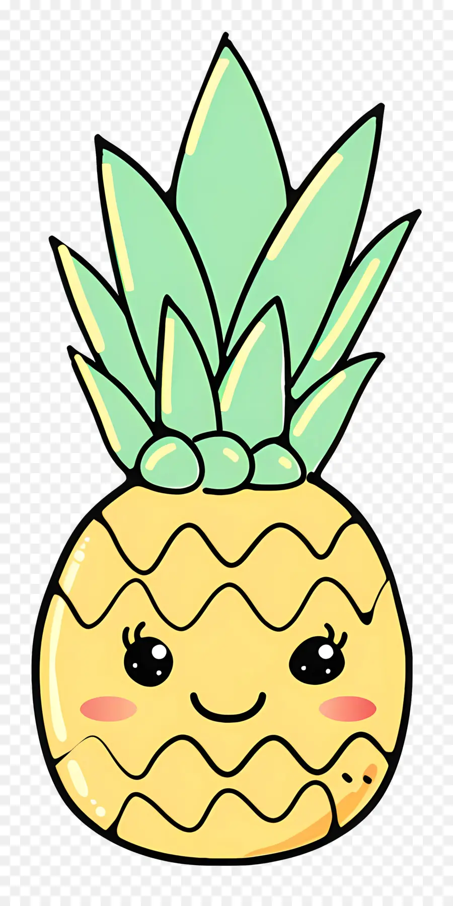 Ananas，Karikatür PNG
