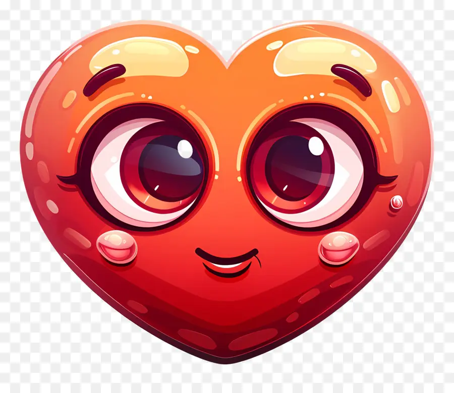 Emoji Kalp，Karikatür Kalp PNG