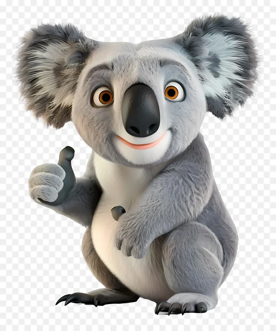 Başparmak Kadar，Karikatür Koala Bear PNG