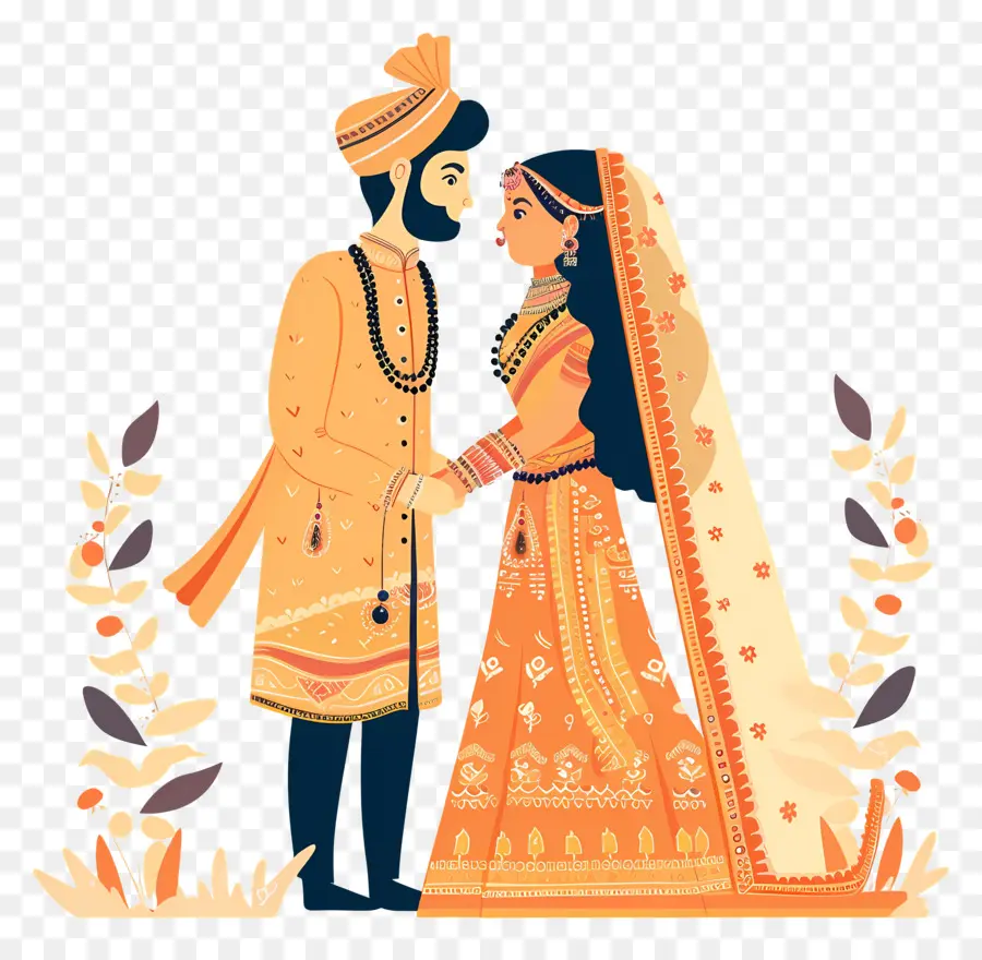 Hint Düğünü，Yeni Evli çift PNG