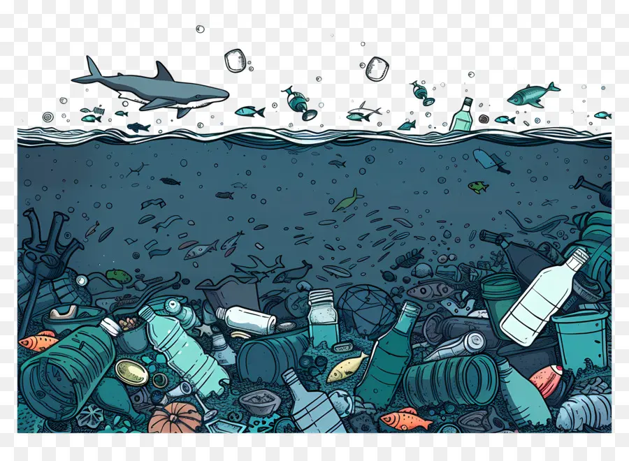 Plastik Atık，çevresel Etki PNG