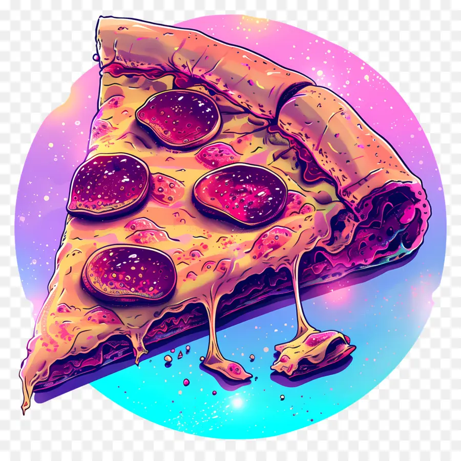Vaporwave Pizza，Vaporwave PNG