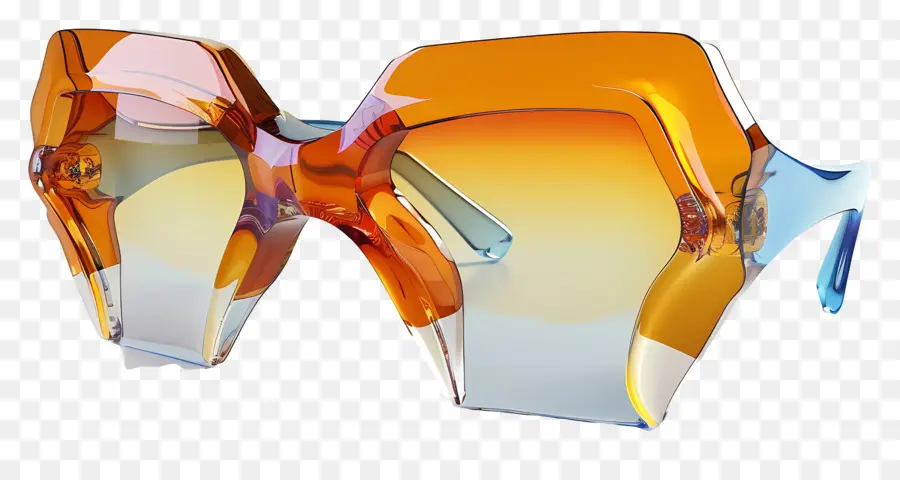 Güneş Gözlüğü Tasarımı，şeffaf Plastik Gözlük PNG