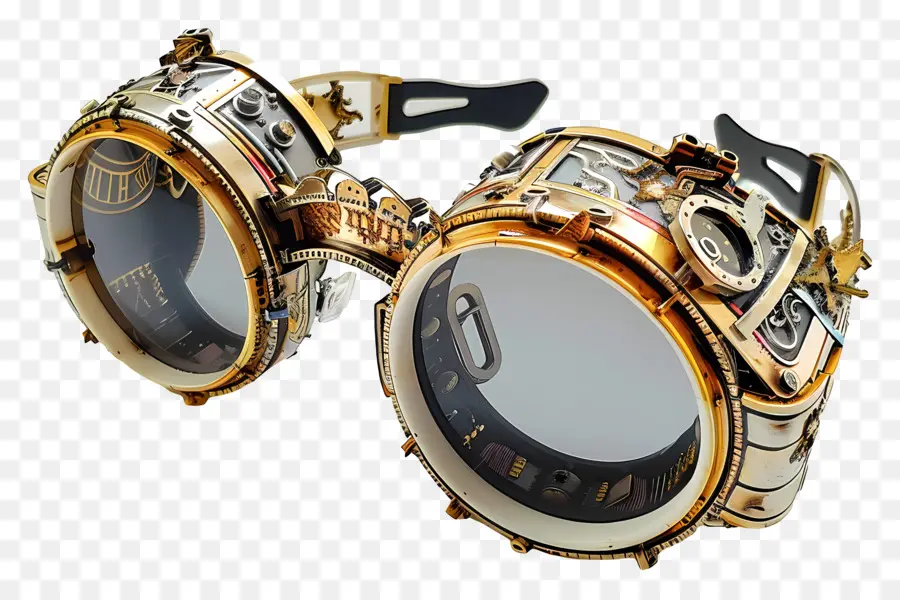 Güneş Gözlüğü Tasarımı，Altın çerçeve Gözlükleri PNG